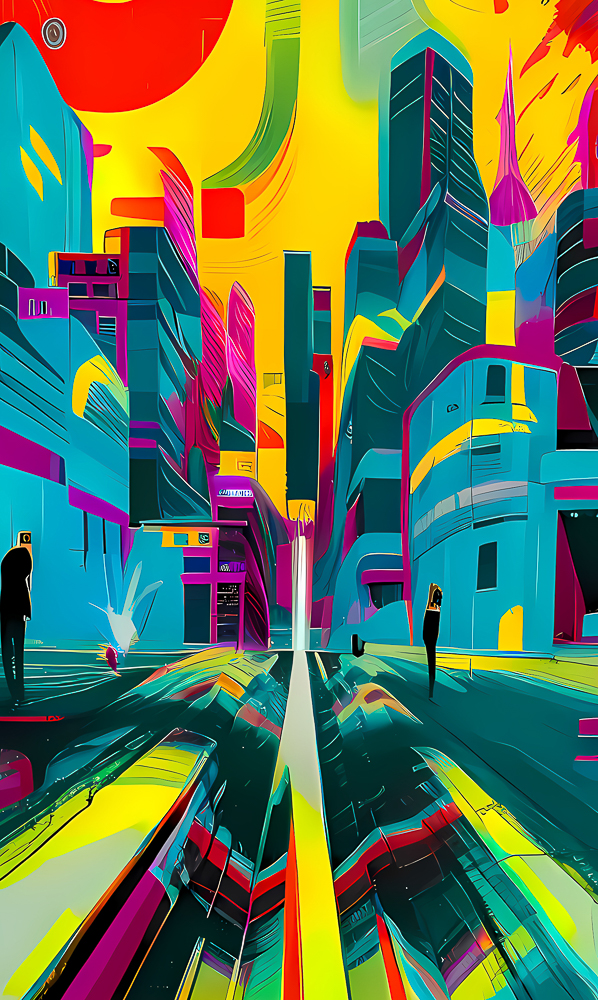 Futurism abstract art
