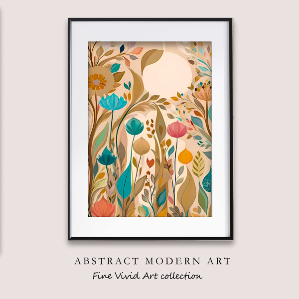 Organic modern wall art - Japandi style for over the garden wall, therapy office decor, home decor art digital printable Organic modern wall art - Japandi style for over the garden wall, therapy office decor, home decor art digital printable