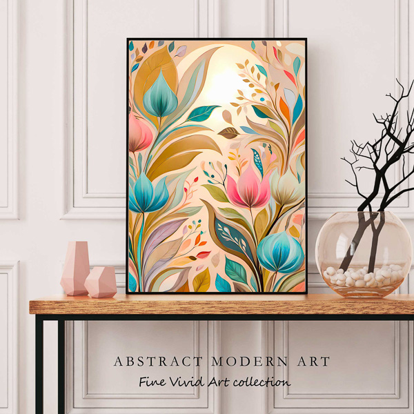 Organic modern wall art - Japandi style for over the garden wall, therapy office decor, home decor art digital printable Organic modern wall art - Japandi style for over the garden wall, therapy office decor, home decor art digital printable