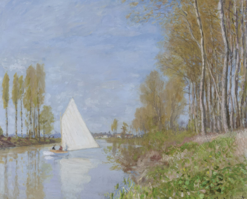 Vintage Claude Monet painting, European heritage impressionism art