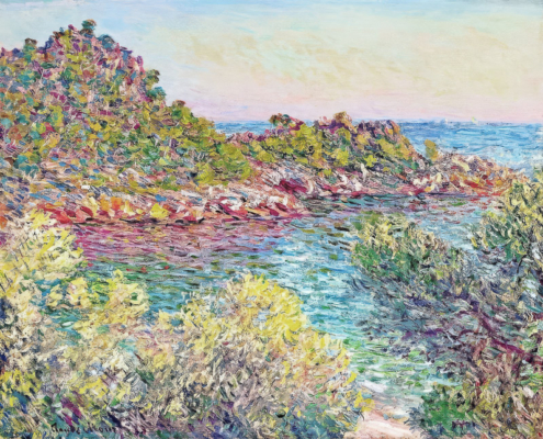 Vintage Claude Monet painting, European heritage impressionism art